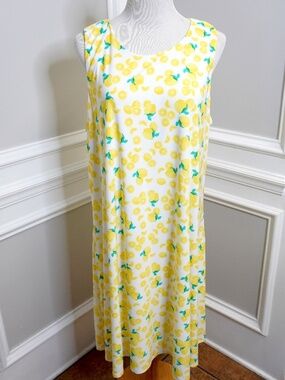 Pappagallo "When Life Gives You Lemons" swing dress, Size XL
